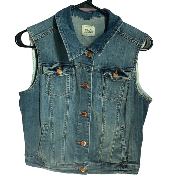 MNG Jeans Denim Vest Size S - Picture 1 of 6